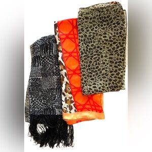 Meow 🐈🐈‍⬛🐈 - 3 Scarves - A Variety of Leopard & Cheetah Oblong
